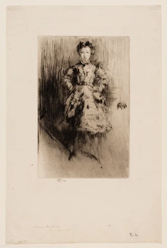 Elinor Leyland by James McNeill Whistler, print, 1874