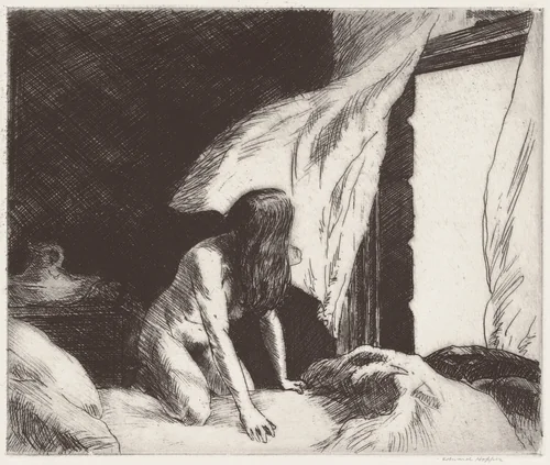 Evening Wind by Edward Hopper, print, 1921