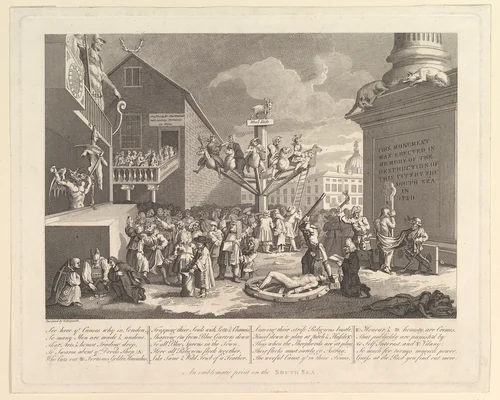 An Emblematic Print on the South Sea by William Hogarth, print, 1721-1800