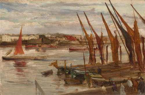 Battersea Reach by James McNeill Whistler, painting, 1858-1868