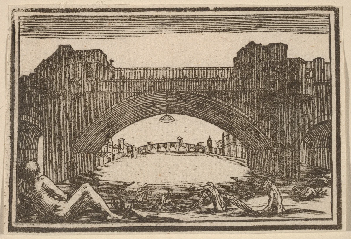 Ponte Vecchio, Florence by Edouard Eckman
Jacques Callot, print, 1621