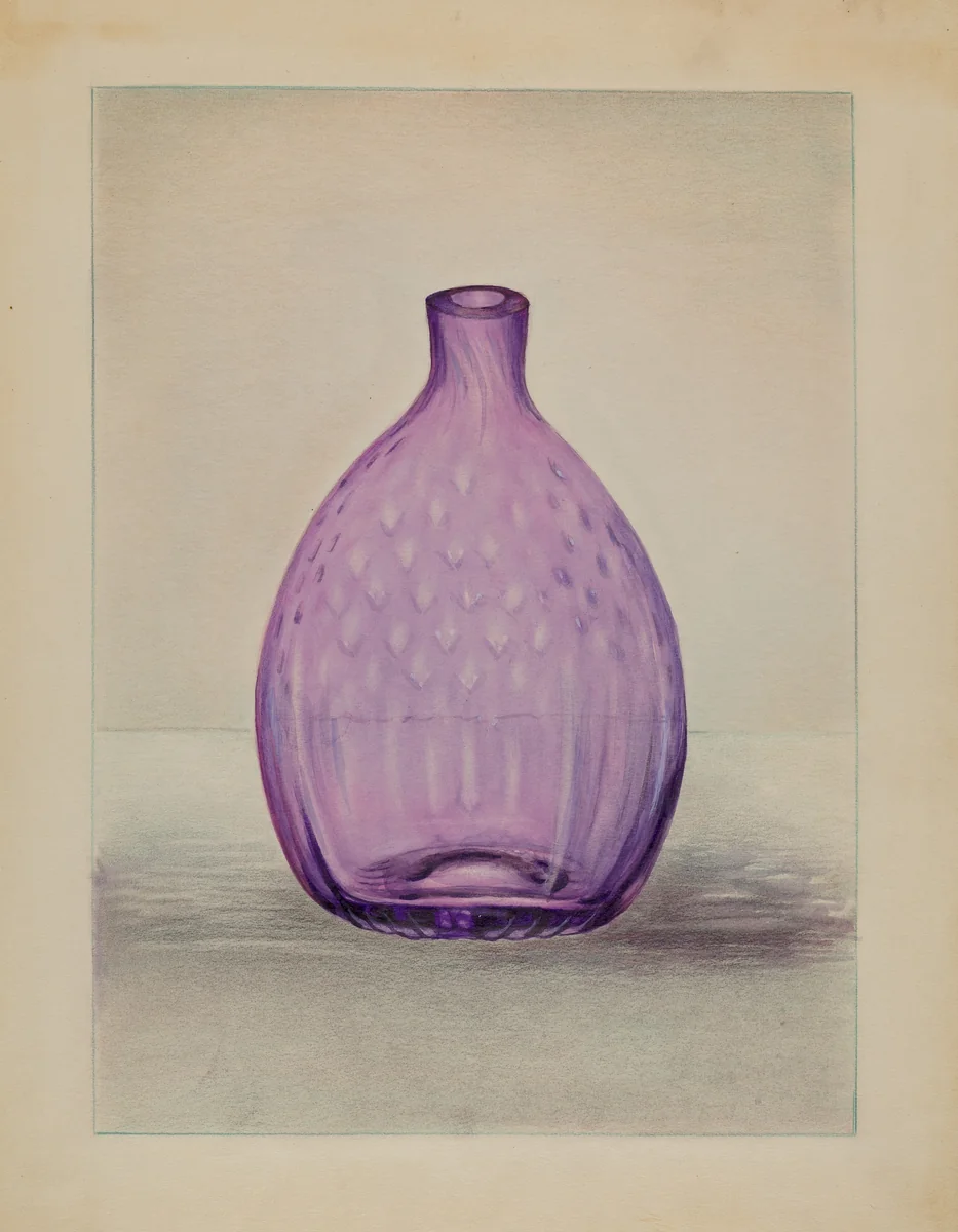 Bottle by John Tarantino, index of american design, 1935-1942
