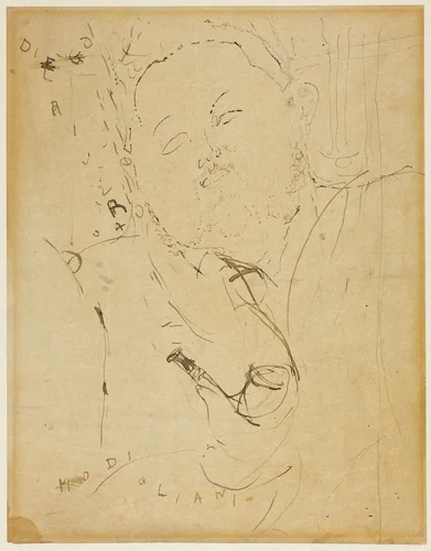 Diego Rivera by Amedeo Modigliani, drawing, 1915