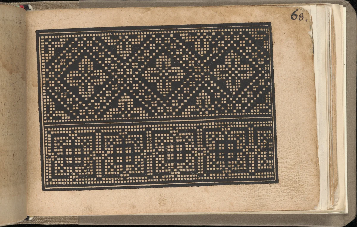 Schön newes Modelbuch (Page 68r) by Sigismundus Latomus, book, 1608