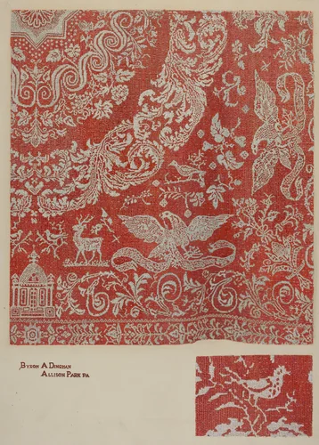 Coverlet by Byron Dingman, index of american design, 1941