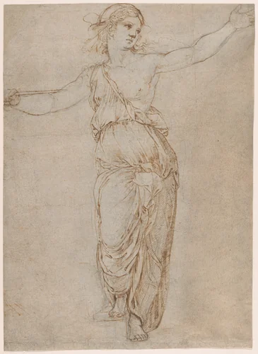 Lucretia by Raphael, drawing, 1508-1510