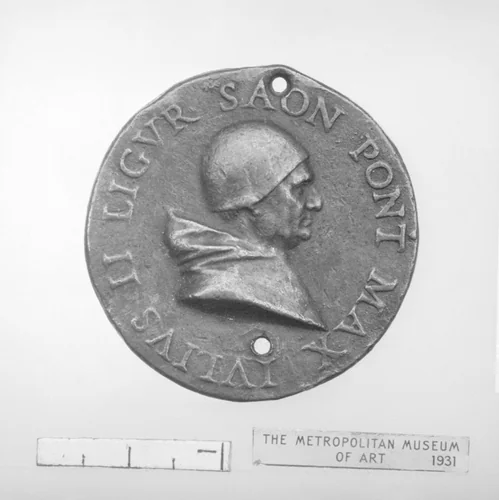 Julius II (Pope, 1503–15) by Gian Cristoforo Romano, metalwork, 1504-1505