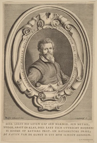 Hendrick de Keyser by Jonas Suyderhoff; Thomas de Keyser, print, 1613-1686