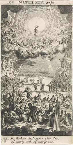 Laatste Oordeel by Jan Luyken, print, 1712