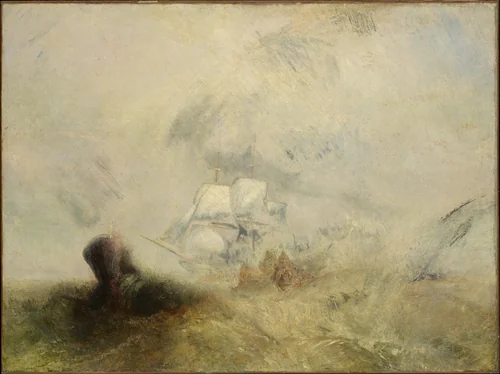Whalers by Joseph Turner, painting, 1840-1850