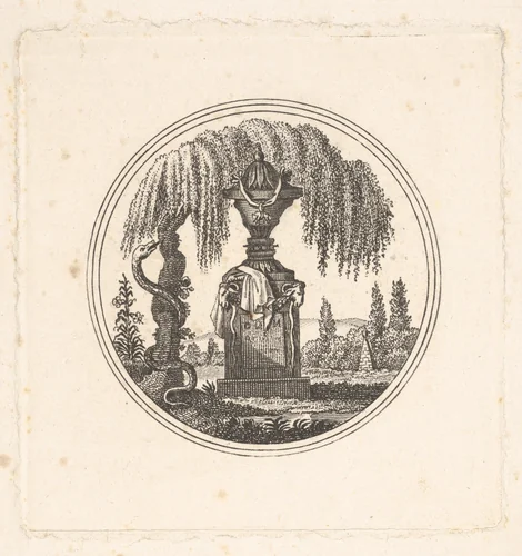 Royalist trompe l'oeil by anonymous, print, 1700-1800