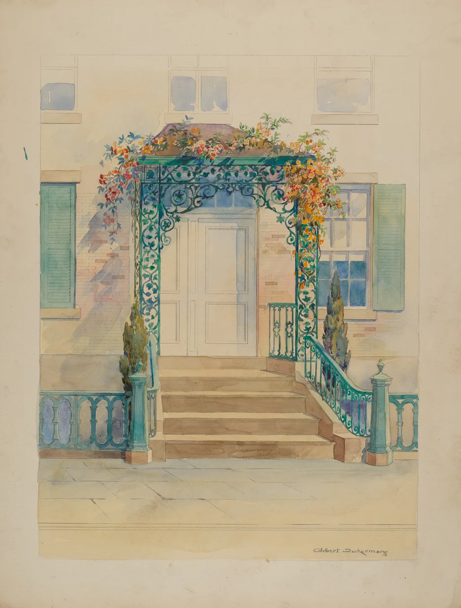 Ornamental Iron by Gilbert Sackerman, index of american design, 1936