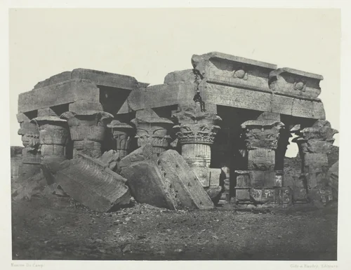 Temple d'Ombos, Haute-Egypte, plate 65 from the album "Egypte, Nubie, Palestine et Syrie" (1852) by Maxime Du Camp, photograph, 1849-1851