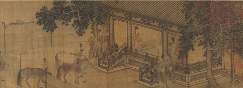 Duke Wen of Jin Recovering His State by Li Tang, painting, 1134-1166