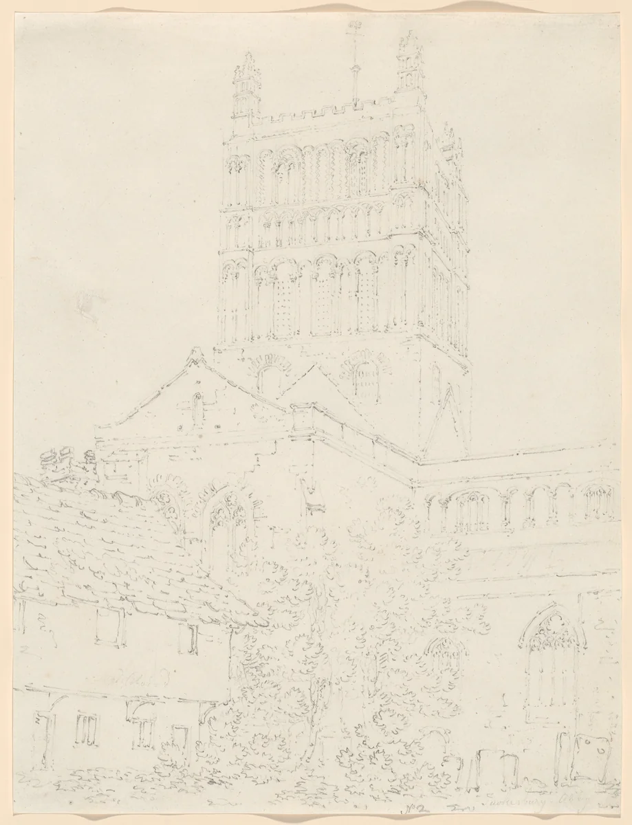 Tewkesbury Abbey No. 2 by Joseph Turner, drawing, 1793