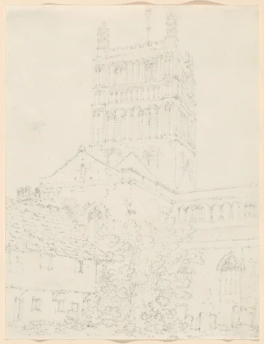 Tewkesbury Abbey No. 2 by Joseph Turner, drawing, 1793