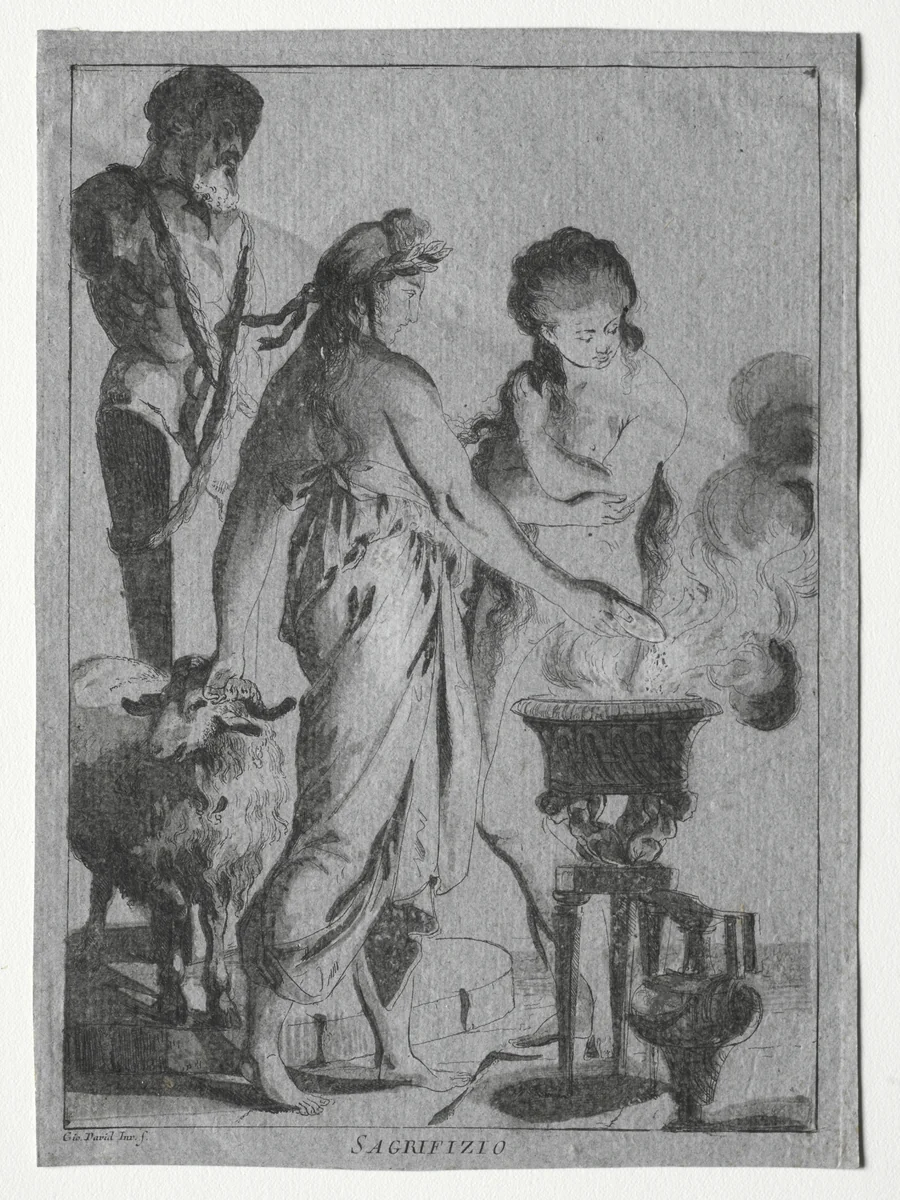 Sacrifice by Giovanni David, print, 1775-1776