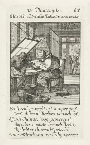 Plaatsnijder by Caspar Luyken, print, 1694