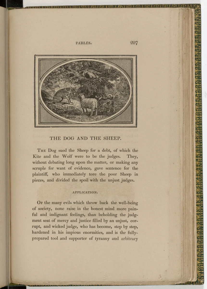 Headpiece (page 207) from The Fables of Aesop by Thomas Bewick, illustrated book, 1818