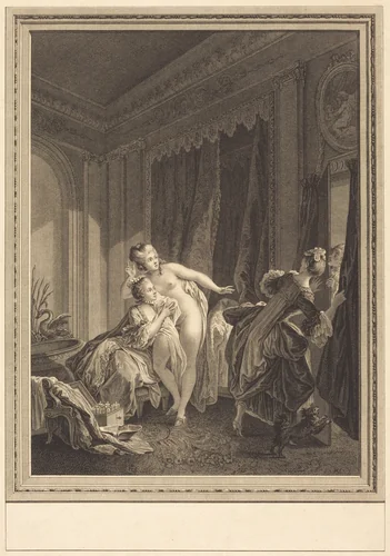 Le soir by Emmanuel Jean Nepomucène de Ghendt; Pierre-Antoine Baudouin, print, 1738-1815