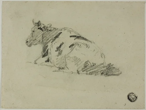 Cow by Thomas Girtin, drawing, 1795-1802