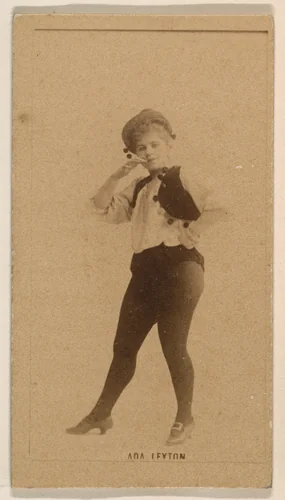 Ada Leyton, from the Actresses series (N245) issued by Kinney Brothers to promote Sweet Caporal Cigarettes by Kinney Brothers Tobacco Company, photograph, 1890