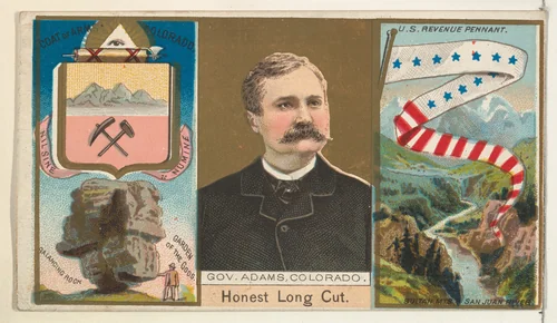 Governor Adams, Colorado, from "Governors, Arms, Etc." series (N133-1), issued by Duke Sons & Co. by W. Duke, Sons & Co., print, 1885-1892