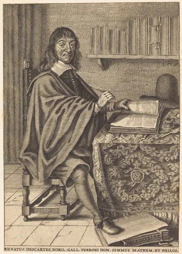 René Descartes by French 17th Century, print, 1600-1699