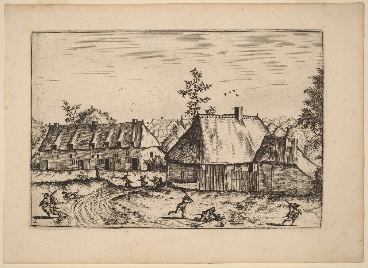 Farm and Row of Houses by Lucas van Doetechum
Johannes van Doetechum the Elder
Master of the Small Landscapes, print, 1676