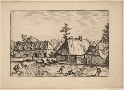 Farm and Row of Houses by Lucas van Doetechum
Johannes van Doetechum the Elder
Master of the Small Landscapes, print, 1676
