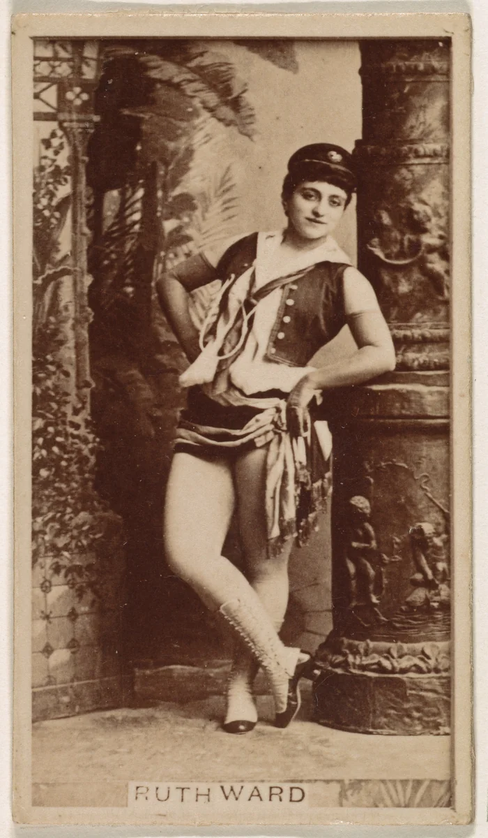 Ruth Ward, from the Actresses series (N245) issued by Kinney Brothers to promote Sweet Caporal Cigarettes by Kinney Brothers Tobacco Company, photograph, 1890