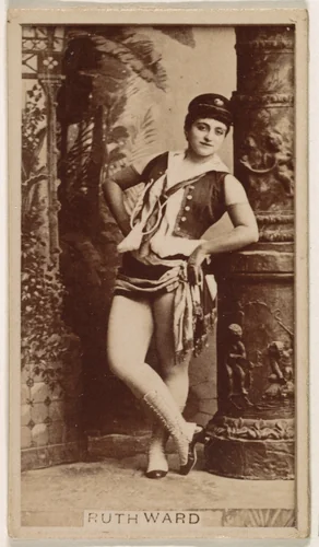 Ruth Ward, from the Actresses series (N245) issued by Kinney Brothers to promote Sweet Caporal Cigarettes by Kinney Brothers Tobacco Company, photograph, 1890