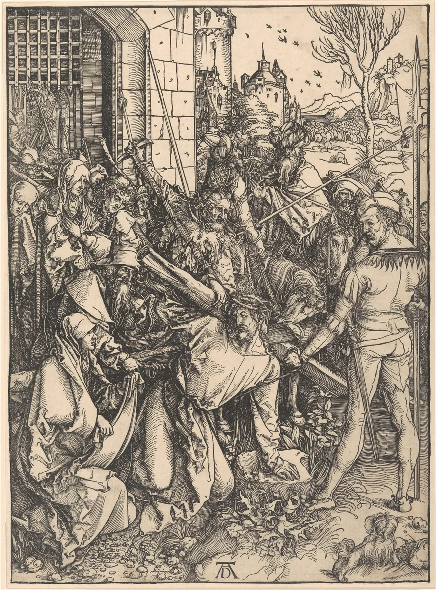 Christ bearing the Cross by Albrecht Dürer, print, 1485-1528