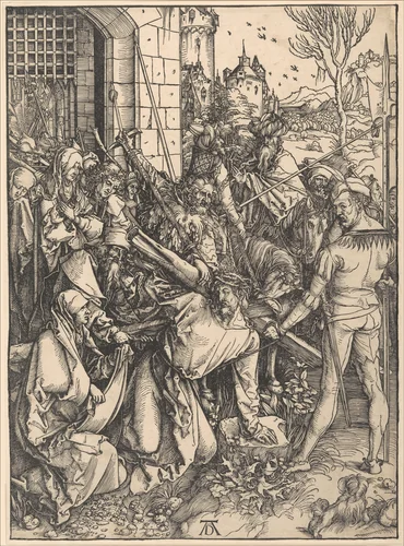 Christ bearing the Cross by Albrecht Dürer, print, 1485-1528