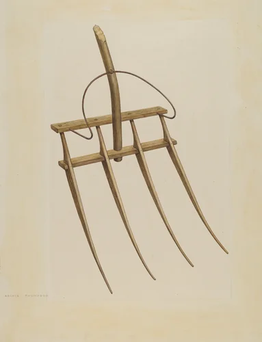 Straw Fork (Bishop Hill) by Archie Thompson, index of american design, 1939