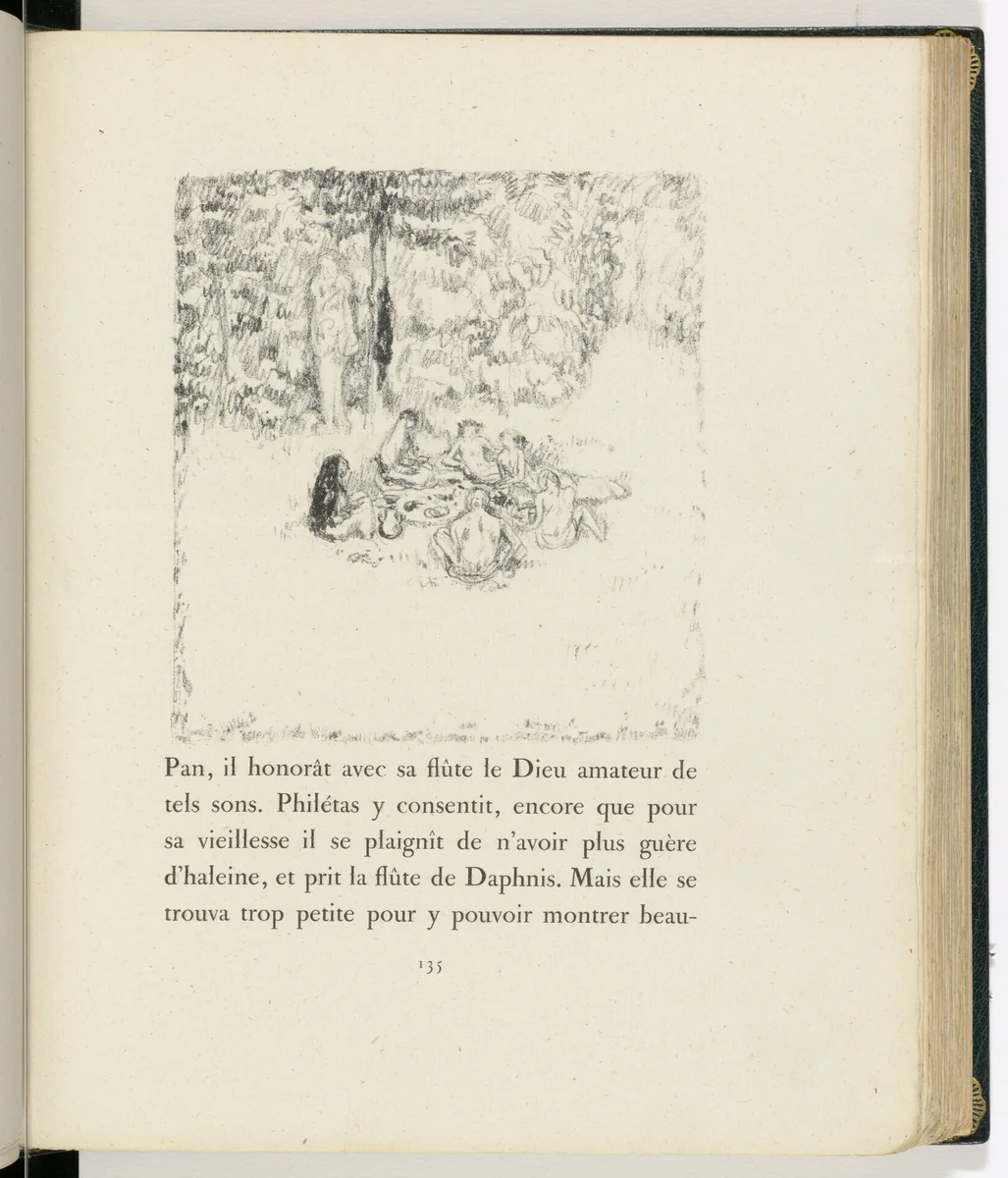 In-text plate (page 135) from Daphnis et Chloé by Pierre Bonnard, illustrated book, 1902