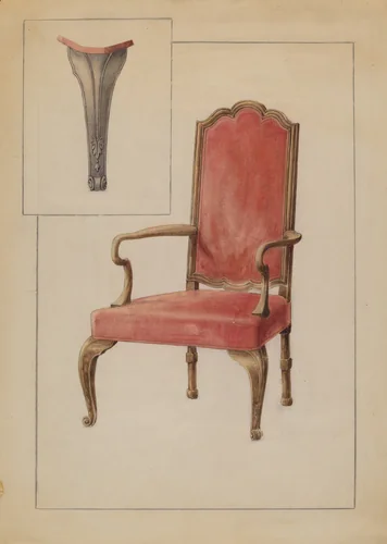 Armchair by Simon Weiss, index of american design, 1936