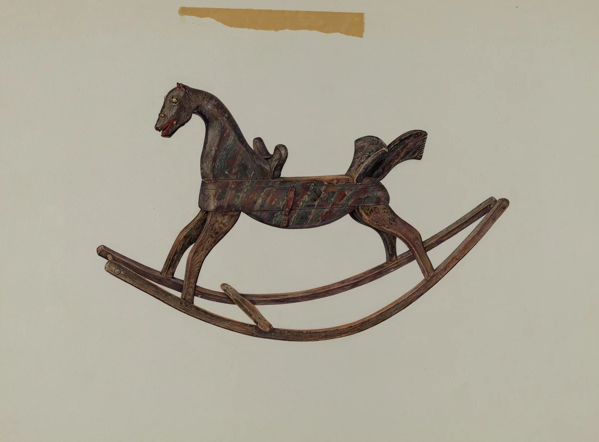 Rocking Horse by Harriette Gale, index of american design, 1939