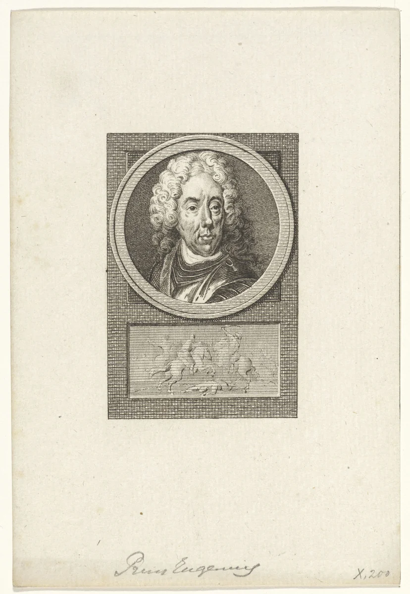 Portret van Eugenius van Savoye by Reinier Vinkeles, print, 1783-1795