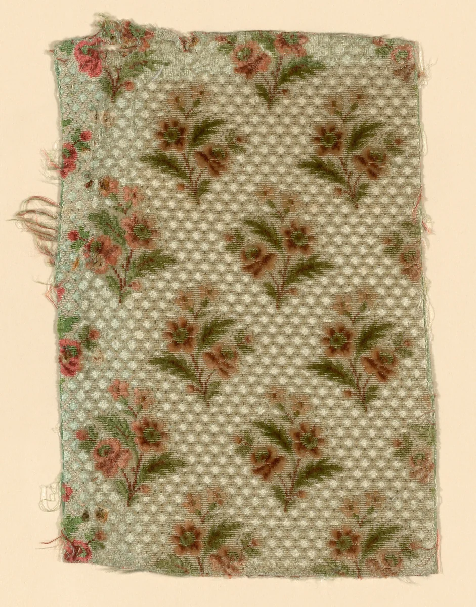 Fragment by France, textile, 1750-1775