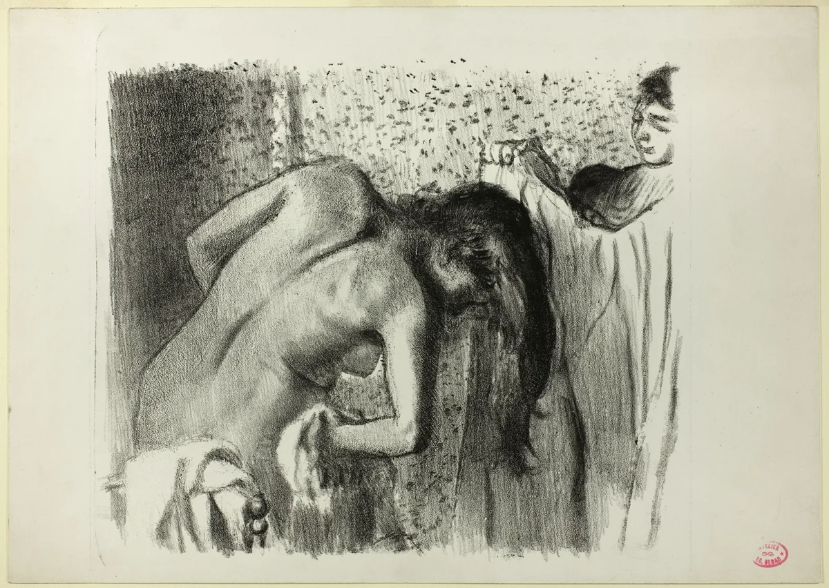 After the Bath (large version) by Edgar Degas, print, 1891-1892