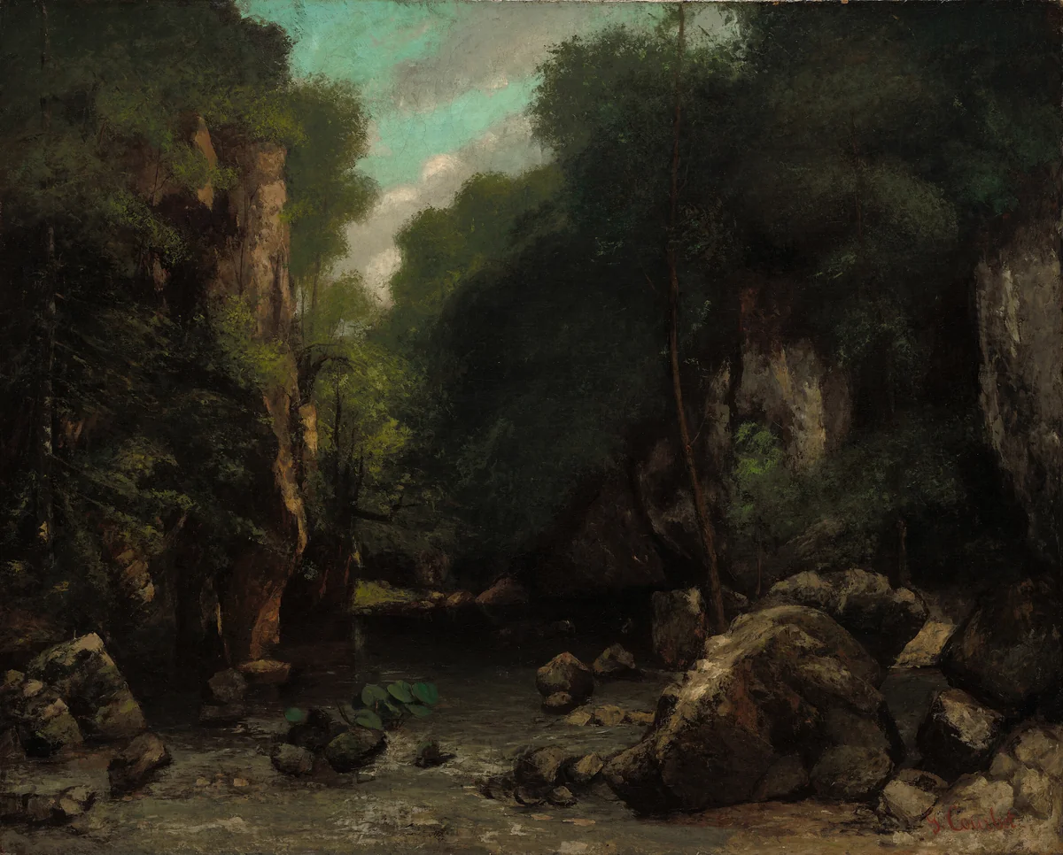 The Valley of Les Puits-Noir by Gustave Courbet, painting, 1868
