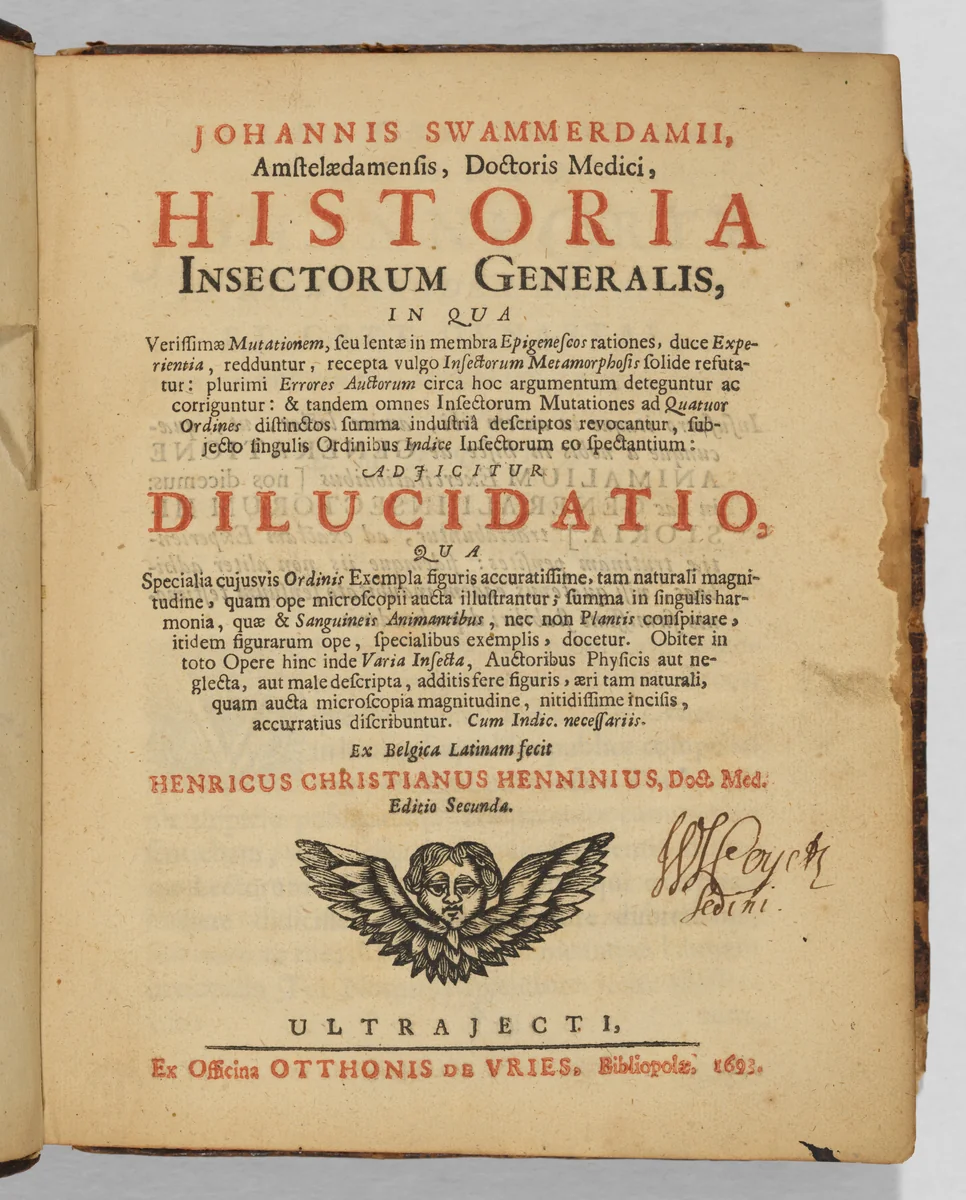 Historia Insectorum Generalis... by John Swammerdam, book, 1693