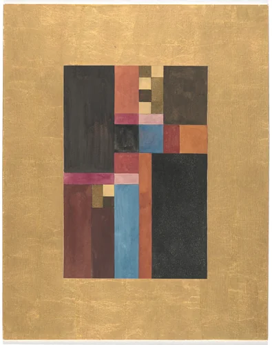 Vertical, Horizontal, Square, Rectangular (Vertical, horizontal, carré, rectangulaire) by Sophie Taeuber-Arp, drawing, 1917