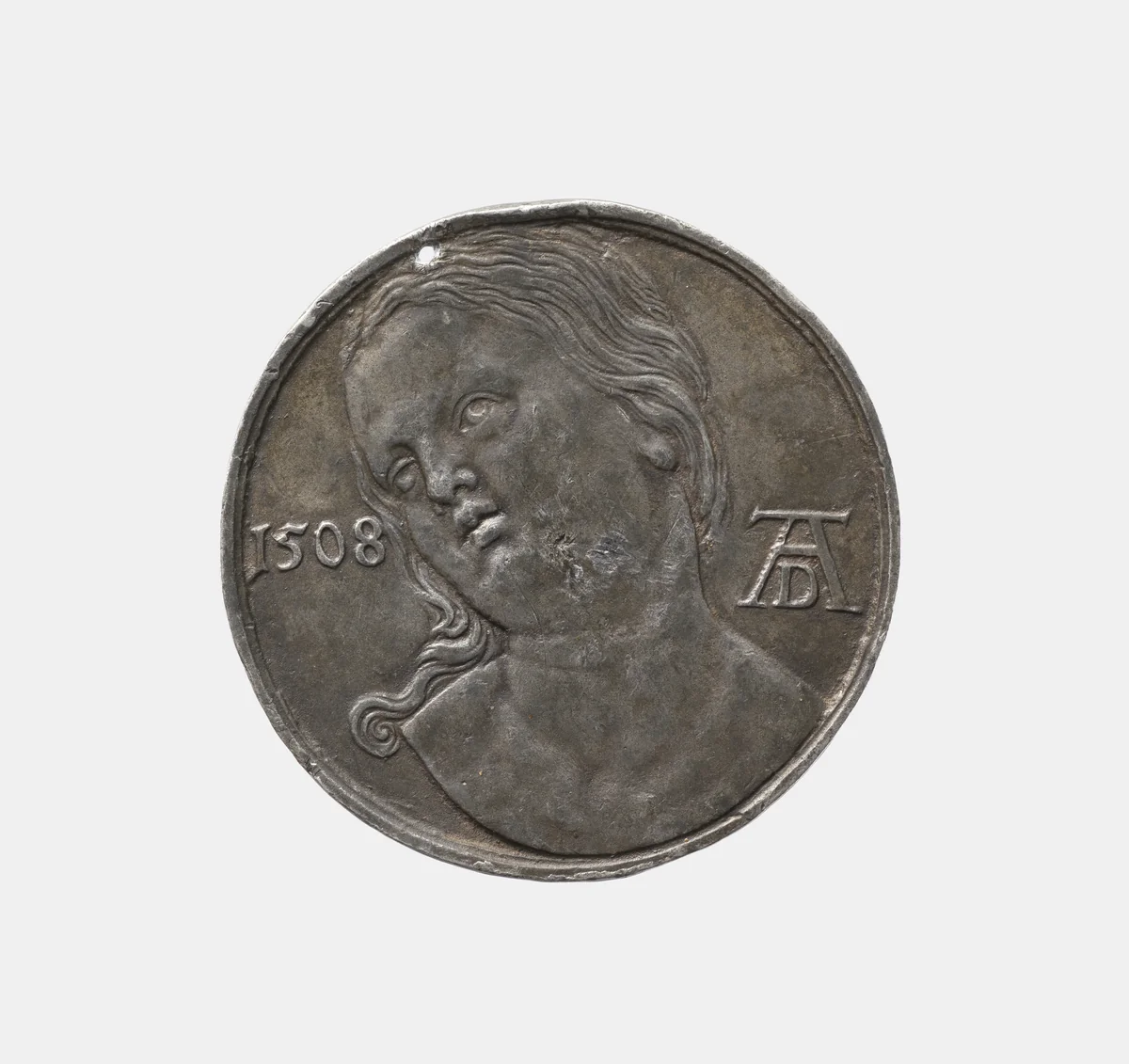 Lucretia, formerly described as Agnes Dürer, the artist's wife by Albrecht Dürer, metalwork, 1508