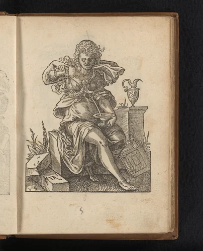 Temperantia by Unknown, print, 1578