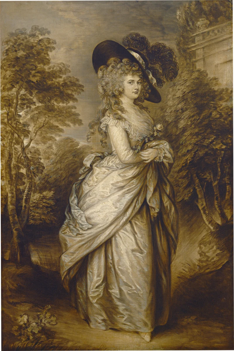 Georgiana, Duchess of Devonshire by Gainsborough Dupont, painting, 1787-1796