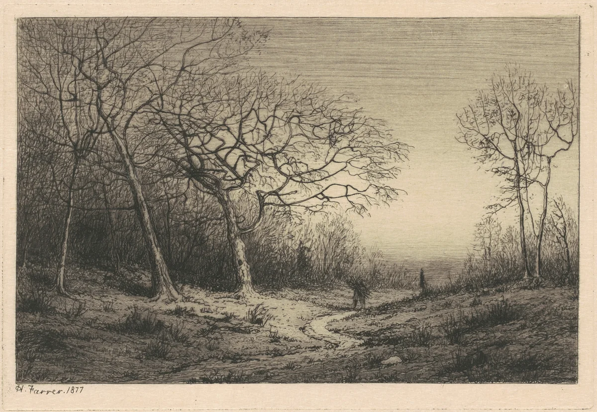 December by Henry Farrer, print, 1877
