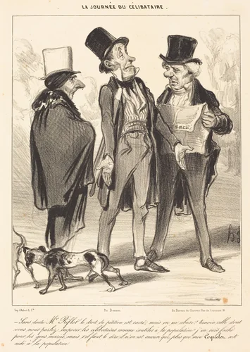 Sans doute M. Riflot le droit... by Honoré Daumier, print, 1839