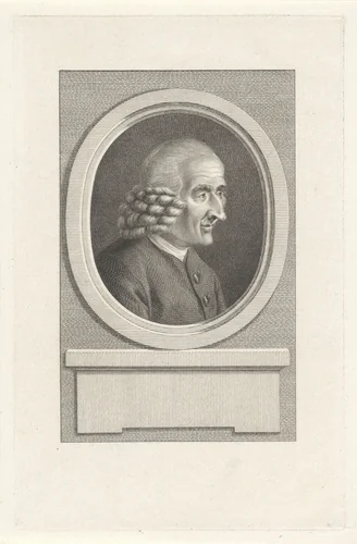 Portret van de Nederlandse dichter Jan de Kruyff by Reinier Vinkeles, print, 1775-1784